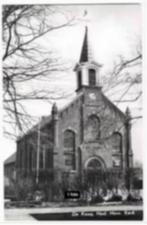 Kaag (ZH) Ned. Herv. kerk gelopen, uitgave Fa. Vlugt, Verzamelen, Ansichtkaarten | Nederland, Verzenden, 1940 tot 1960, Gelopen