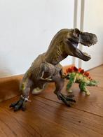 Dino’s - hard kunststof- T-Rex en Stegosaurus, Kinderen en Baby's, Speelgoed | Actiefiguren, Gebruikt, Ophalen