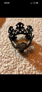 Metalen Kroontje, Gebruikt, Zwart, Ophalen of Verzenden, Metaal