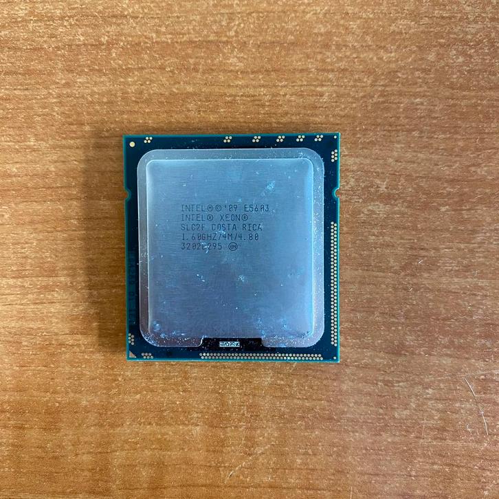 Intel Xeon E5603 @1,60GHz ( LGA 1366 ), Computers en Software, Processors, Gebruikt, 4-core, Minder dan 2 Ghz, Ophalen of Verzenden