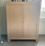 Wit eiken kast, Ophalen, 100 tot 150 cm, Eikenhout, 50 tot 75 cm