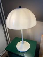 Space age vintage mushroomlamp wit groot, Huis en Inrichting, Lampen | Tafellampen, Kunststof, Gebruikt, Ophalen of Verzenden