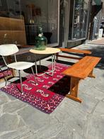 Vintage houten schoolbankjes, brocante banken, Ophalen