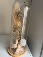 Kerst Decoratieve glazen stolp met ornamenten, Ophalen, Zo goed als nieuw