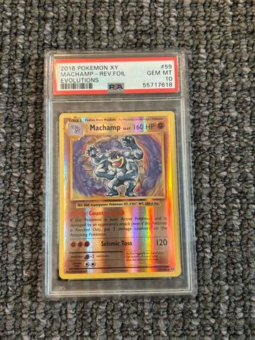 PSA 10 Machamp XY Evolutions beschikbaar voor biedingen