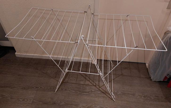 Wasrek - IKEA's FROST - Wit, metaal, Tuin en Terras, Droogmolens en Wasrekken, Gebruikt, Wasrek, Ophalen