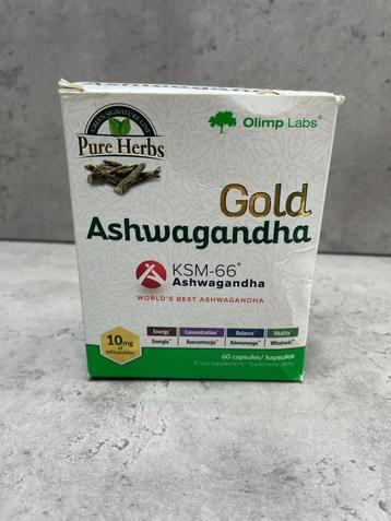 Gold Ashwagandha – 60 capsules (Olimp Labs, met KSM-66) beschikbaar voor biedingen