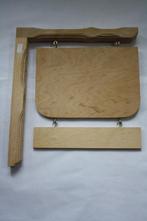 2 stuks houten uithangborden, Nieuw, Ophalen of Verzenden, Materiaal