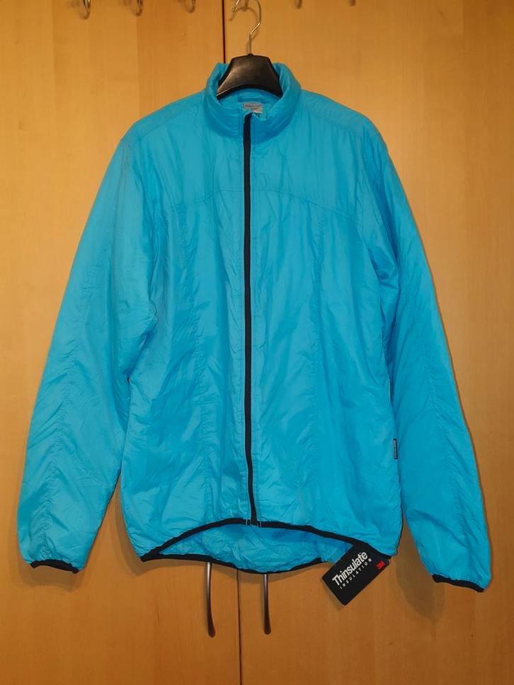Shamp ultralichte aquablauwe damesjas, Thinsulate isolatie, Kleding | Dames, Sportkleding, Zo goed als nieuw, Hardlopen of Fietsen
