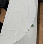 XL Tafelkleed + 8 servetten Kant Ovaal Floweral geborduurd, Nieuw, Ophalen of Verzenden, H, H