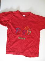 rood t shirt Paris France maat 86, Ophalen of Verzenden, Zo goed als nieuw, Jongetje of Meisje, Shirtje of Longsleeve