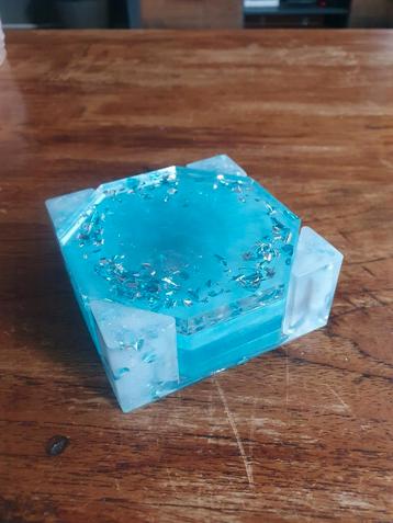 EPOXYHARS HANDGEMAAKTE ONDERZETTERS beschikbaar voor biedingen