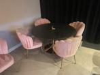 6 Richmond Stoelen roze pippa, evt tafel ook tekoop, Richmond, Ophalen of Verzenden, Zo goed als nieuw, Stof