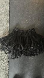 Hele volle zwarte met gliiters pattycoat, verstelbare band, Kinderen en Baby's, Carnavalskleding en Verkleedspullen, Ophalen of Verzenden