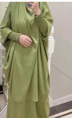 Jilbab 2 delig abaya jilbaab ghimar, Ophalen of Verzenden, Nieuw, Onder de knie