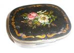 ﻿1920 ANTIEK BLIK FRIES BESCHILDERDE TABAKSDOOS - wvq, Antiek en Kunst, Curiosa en Brocante, Verzenden