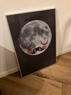 Martin Krusche maanposter met Ikea lijst 50 x 70cm, Ophalen, Zo goed als nieuw, Schilderij, 50 tot 75 cm