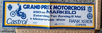 Vintage sticker grand prix motorcross Markelo Castrol beschikbaar voor biedingen