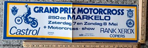 Vintage sticker grand prix motorcross Markelo Castrol, Verzamelen, Stickers, Zo goed als nieuw, Ophalen of Verzenden