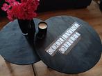 Nwe Salontafel set Austin Mangohout/metaal Nu €20,-=korting, Ophalen, 50 tot 100 cm, Rond, 50 tot 100 cm