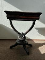 Unieke antieke bijzettafel Peters - Maker - Genoa ca 1880, Ophalen of Verzenden