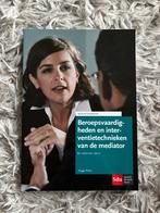 Beroepsvaardigheden en interventietechnieken van de mediator, Ophalen of Verzenden, Zo goed als nieuw, Sociale psychologie