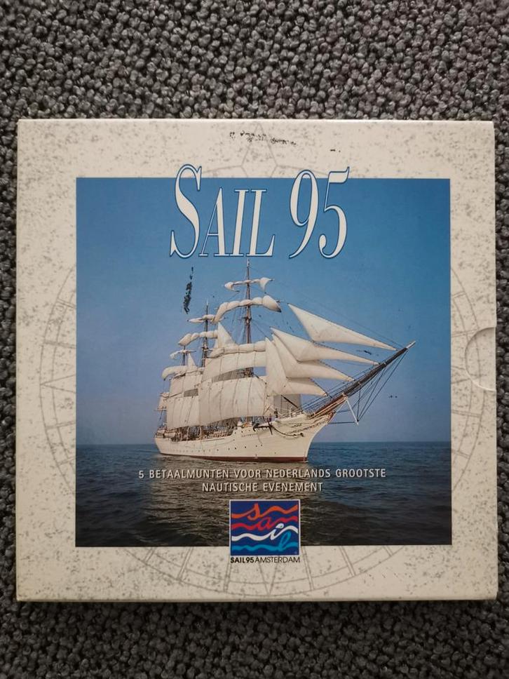 Sail Amsterdam 1995 - Set van 5 Betaalmunten, Postzegels en Munten, Munten | Nederland, Ophalen of Verzenden