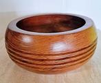 teak houten houten fruit schaal, Antiek en Kunst, Antiek | Servies los, Ophalen of Verzenden