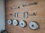 8x5kg chrom REEBOK gewichten dumbels en triceps stang, Sport en Fitness, Fitnessmaterialen, Ophalen, Zo goed als nieuw