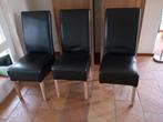 6 Zwarte Eetkamerstoelen - Stijlvol & Comfortabel, Huis en Inrichting, Stoelen, Ophalen, Gebruikt, Zwart, Hout