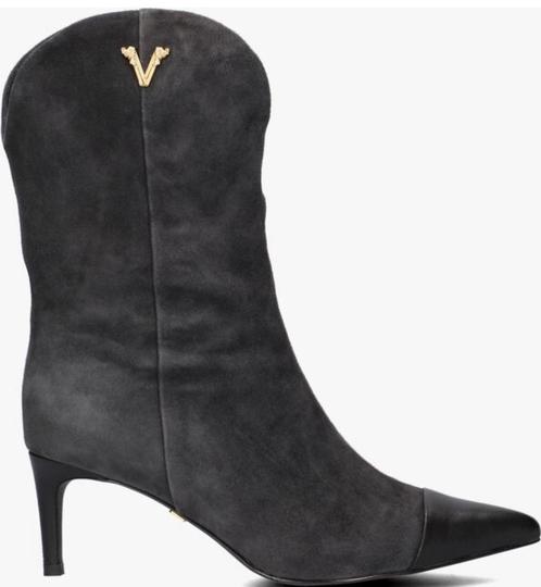 1x gedragen laarsjes suede van Josh V maat 36 in doos, Kleding | Dames, Schoenen, Zo goed als nieuw, Hoge laarzen, Grijs, Verzenden