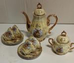 Porseleinen kan met suikerpotje en 4 kop/schotel, Antiek en Kunst, Ophalen