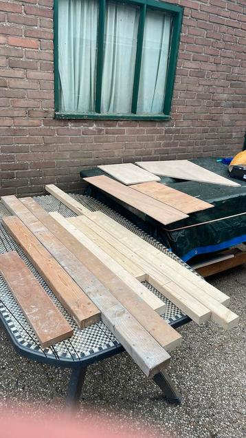 Hout in één koop, balken 2bij3tjes multiplex platen 6mm 12mm beschikbaar voor biedingen