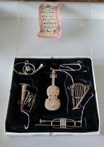 Kerstboomhangers Muziekinstrumenten Metaal, Diversen, Kerst, Ophalen of Verzenden, Zo goed als nieuw