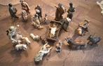 Antieke Kerststal Beeldjes Set, Antiek en Kunst, Ophalen of Verzenden