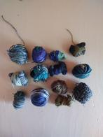 Restjes sokkenwol breien sokken blauw paars bruin, Hobby en Vrije tijd, Breien en Haken, Ophalen of Verzenden, Nieuw, Breien, Wol of Garen