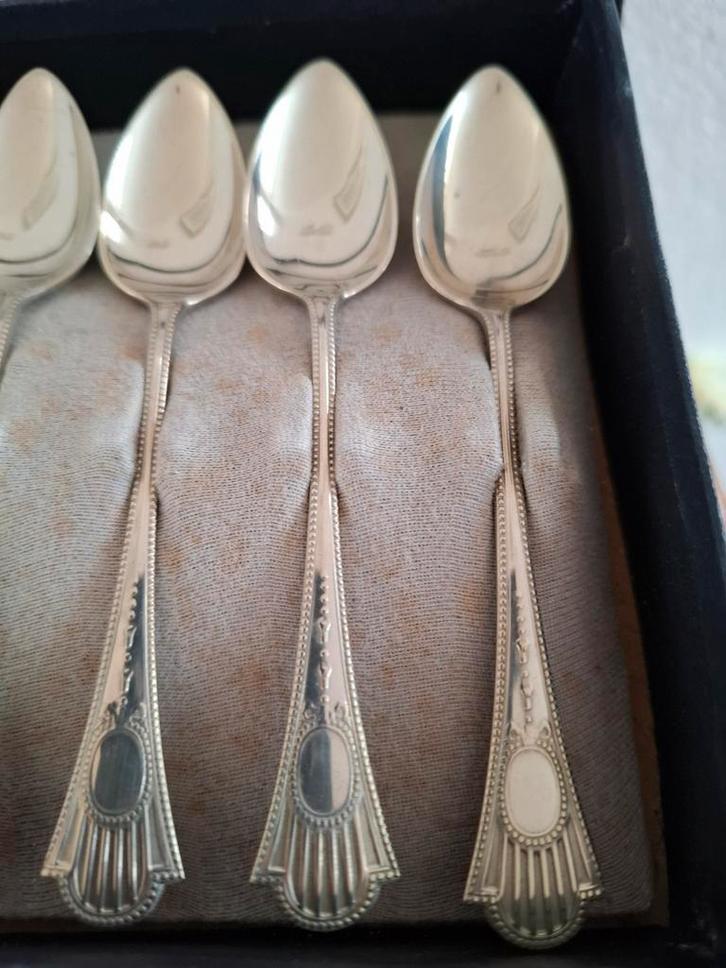 Antieke Gero Alpaca Theelepels Set, Antiek en Kunst, Antiek | Bestek, Ophalen