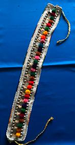 Sier Riem met Munten en Pompons, Kleding | Dames, Riemen en Ceinturen, Overige kleuren, 5 cm of meer, Tailleriem, Ophalen of Verzenden