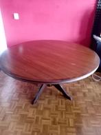Ronde eettafel met enkele voet., Huis en Inrichting, Tafels | Eettafels, Ophalen, Gebruikt, 150 tot 200 cm, Rond