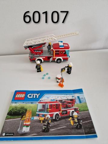 Lego 60107 City Brandweerauto Compleet, beschikbaar voor biedingen