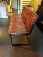 Leren eettafel bank, Huis en Inrichting, Ophalen, Gebruikt, Minder dan 75 cm, 150 tot 200 cm