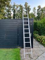 Aluminiumladder, Doe-het-zelf en Verbouw, Ladders en Trappen, Ophalen, Gebruikt, Ladder, Opvouwbaar of Inschuifbaar