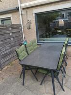 Groene tuinkussens 6x, Tuin en Terras, Tuinsets en Loungesets, Ophalen, Zo goed als nieuw