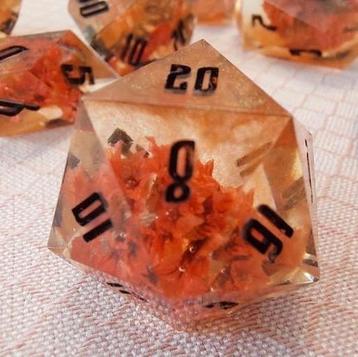D&D dobbelstenen set, dungeons and dragons, dnd– handgemaakt beschikbaar voor biedingen