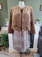 Bruine Caroline Biss jas blazer vest bolero cardigan 40 M, Maat 38/40 (M), Bruin, Verzenden, Zo goed als nieuw
