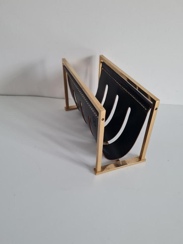 vintage lederen brievenhouder merk ILG, Verzamelen, Retro, Huis en Inrichting, Ophalen of Verzenden