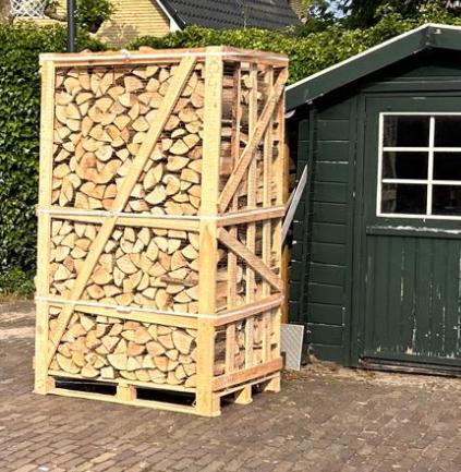 Hele grote pallet beuk/eik/mix 340€ ex levering, Tuin en Terras, Haardhout, Blokken, Beukenhout, Minder dan 3 m³, Verzenden