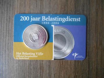 5 Euro 2006 Belastingdienst Vijfje UNC Coincard zilver beschikbaar voor biedingen