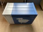 Mooie Bopita speelgoedkist / dekenkist blauw wit 75x45x54, Ophalen, Gebruikt, Overige typen