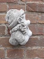 Kabouter wanddecoratie betonnen beeld tuinbeeld beton, Ophalen of Verzenden, Nieuw